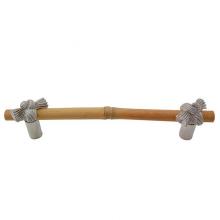 Vicenza Designs K1127-5-SN - Palmaria, Pull, Bamboo Knot, 5 Inch, Satin Nickel