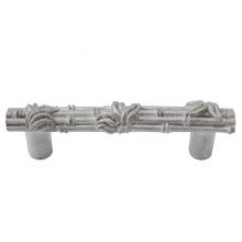 Vicenza Designs K1129-SN - Palmaria, Pull, Bamboo, 3 Inch, Satin Nickel