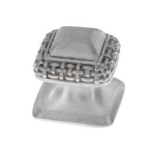 Vicenza Designs K1143-PEWT-SN - Gioiello, Knob, Small, Glam, Satin Nickel