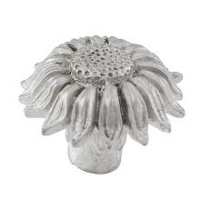 Vicenza Designs K1213-SN - Carlotta, Knob, Large, Sunflower, Satin Nickel