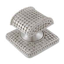 Vicenza Designs K1256-SN - Tiziano, Knob, Large, Half-Cylindrical with Backplate, Satin Nickel