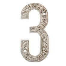 Vicenza Designs NU03-SN - San Michele, Number 3, Satin Nickel
