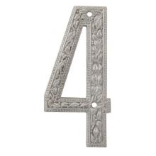 Vicenza Designs NU04-SN - San Michele, Number 4, Satin Nickel