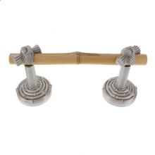 Vicenza Designs TP9008S-SN - Palmaria, Toilet Paper Holder, Bamboo Knot, Spring, Satin Nickel