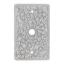 Vicenza Designs WP7009-SN - San Michele, Wall Plate, TV/Phone, Satin Nickel