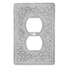 Vicenza Designs WPJ7001-SN - San Michele, Wall Plate, Jumbo, Outlet, Satin Nickel