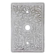 Vicenza Designs WPJ7009-SN - San Michele, Wall Plate, Jumbo, TV/Phone, Satin Nickel