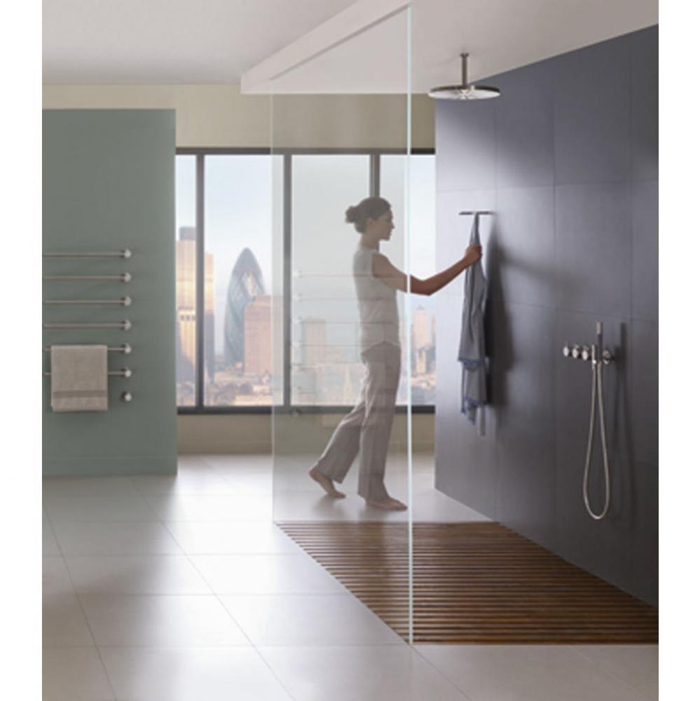 060A  Round Ceiling-Mount Showerhead with Arm and