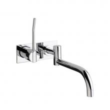 Vola 132L-16TR - 132L  One-Handle Mixer, 10'' Double Swivel Spout and Plate Trim Kit with long