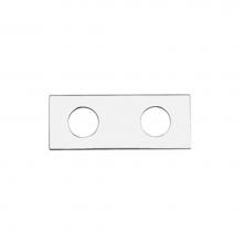 Vola 2002-40 - 2-hole plate- 2-3/8'' x 6'', hole dia. 1-3/8'' both