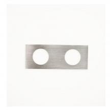 Vola 5002-16 - 2-hole plate- 2-3/8'' x 6'', hole dia. L to R: 1-1/2'',