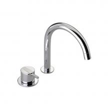 Vola 590G-40TR - 590G Two-Hole  Mixer, 9'' Spout and Rosette Trim (For Vertical Installation) (2.2