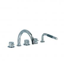 Vola SC13-40 - SC13  Two-Handle Tub Mixer with Swivel Spout and One-Handle Mixer with Handspray