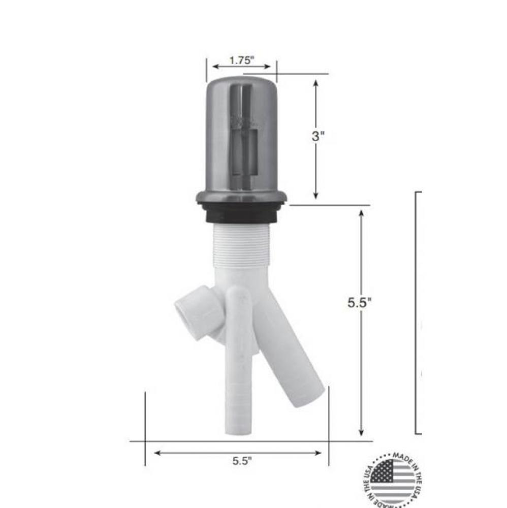 Ro Combo Air Gap - Polished Nickel