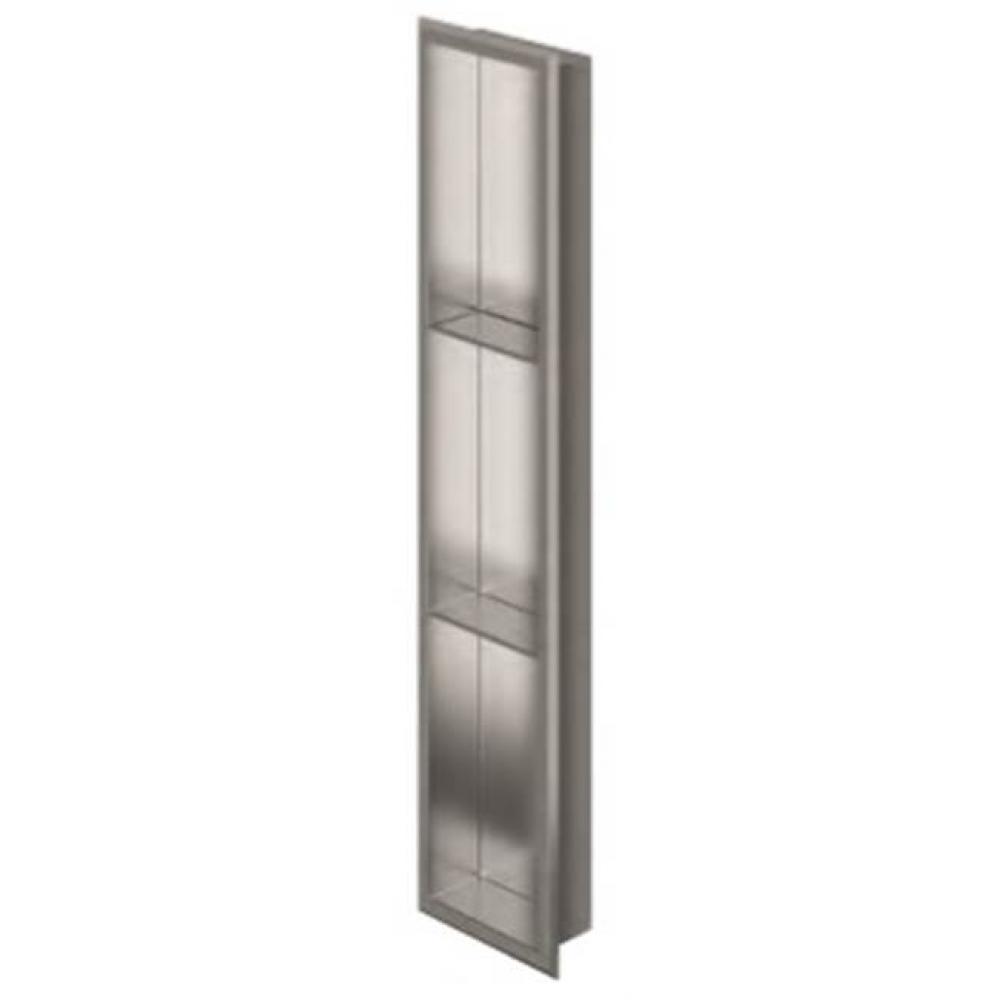 Stainless Steel Polished Niche 36 X 8 X 3 (914 X 203 X 76) With 2 Shelf