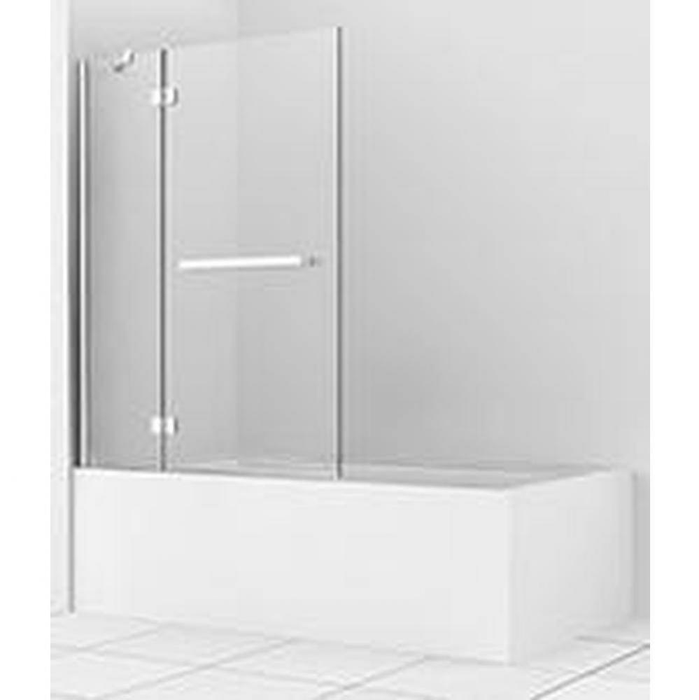 Vista 40 Bath Screen Chrome Clear