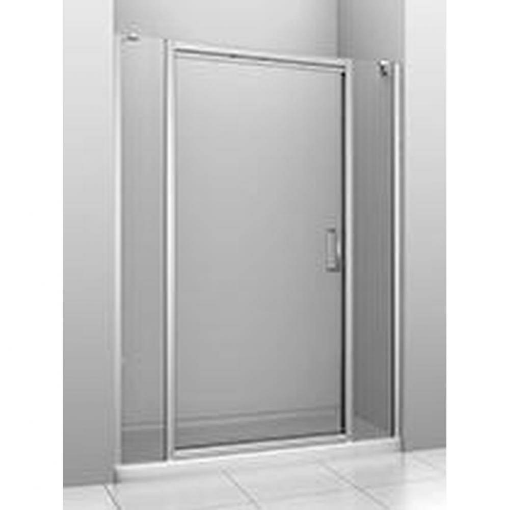 Xenia 60 Chrome Clear Straight Shower Door 2 Fix Panel