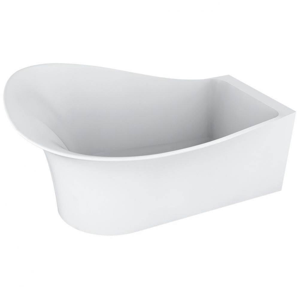 Evolo Right White Tub 67 X 35.5 X35Chrome Ovf- Spkrs