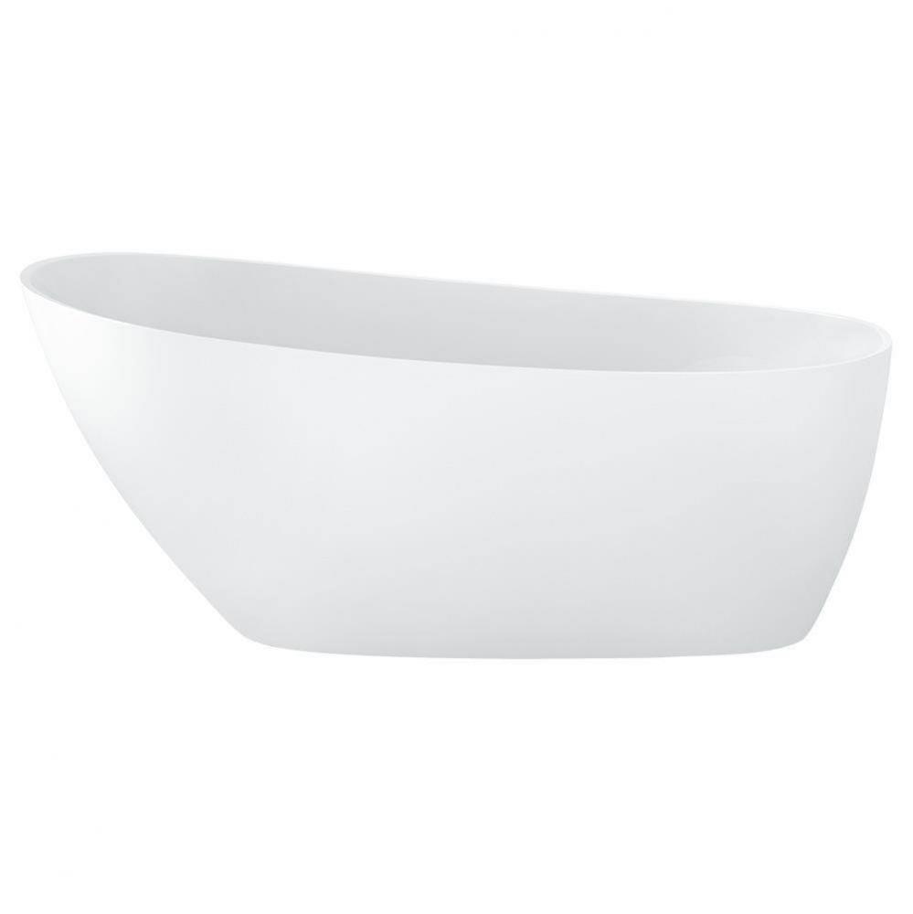 Issa White Tub 59.5 X 29 X 27.5 Chrome Ovf- Spkrs+Chromo With Back Heater