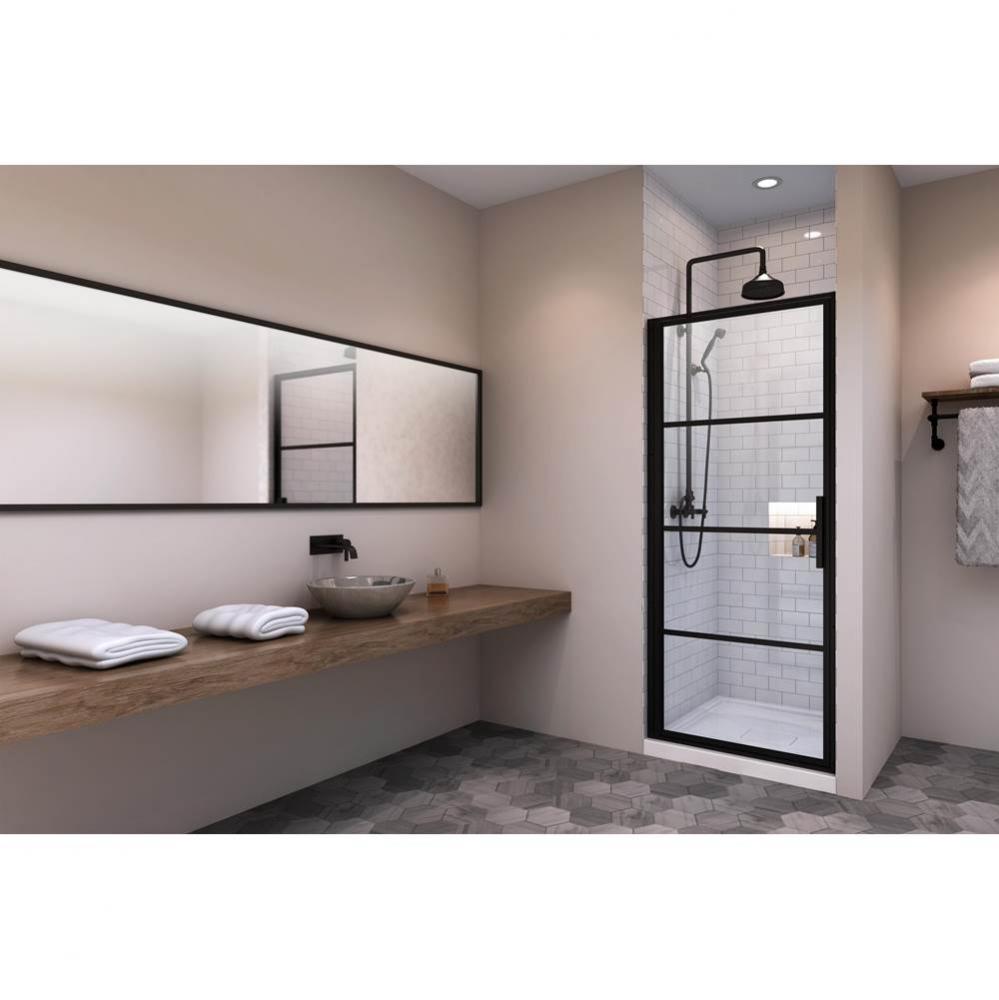 Materia 32'' Alcove Door Black Clair