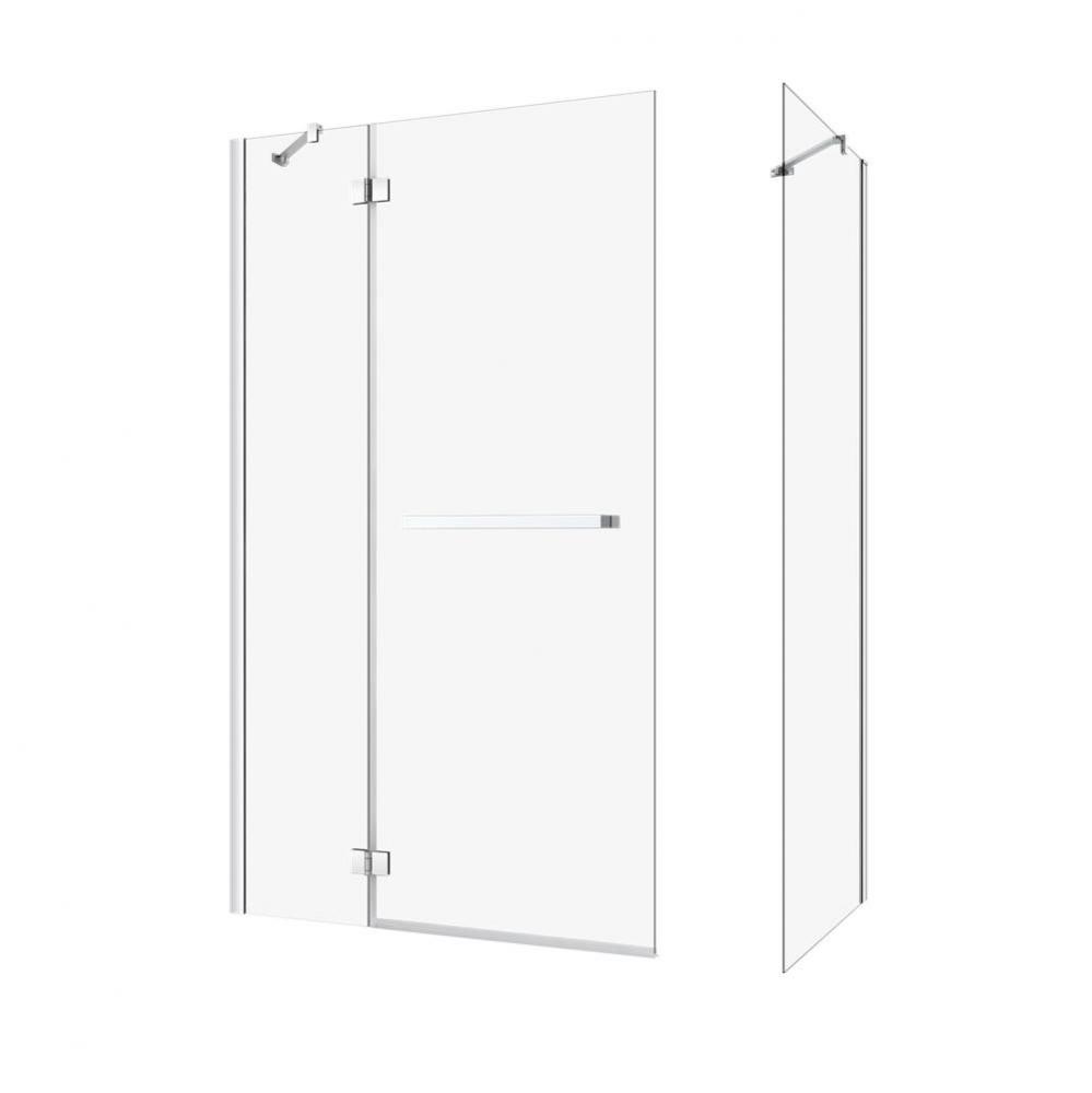 Vista 36 Chrome Clear Straight Return Panel