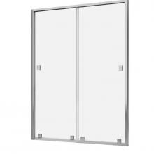 Zitta DGA6000BSTD21 - Glax 60 Porte De Bain Alcove Coulissant Double Ch/Cl