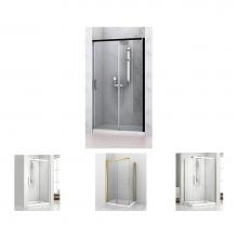 Zitta DVR4800ASTC51 - Versa 48 Gold Clear Straight Shower Door