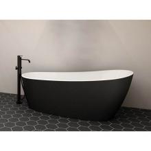 Zitta TIS5929FA007024 - Issa Black Tub 59.5 X 29 X 27.5 Chrome Ovf- Spkrs+Chromo With Back Heater