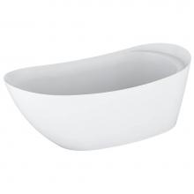 Zitta TMN6730FA001024 - Minoti White Tub 67 X 30 1/8 X 27.5 Chrome Ovf- Spkrs+Chromo With Back Heater