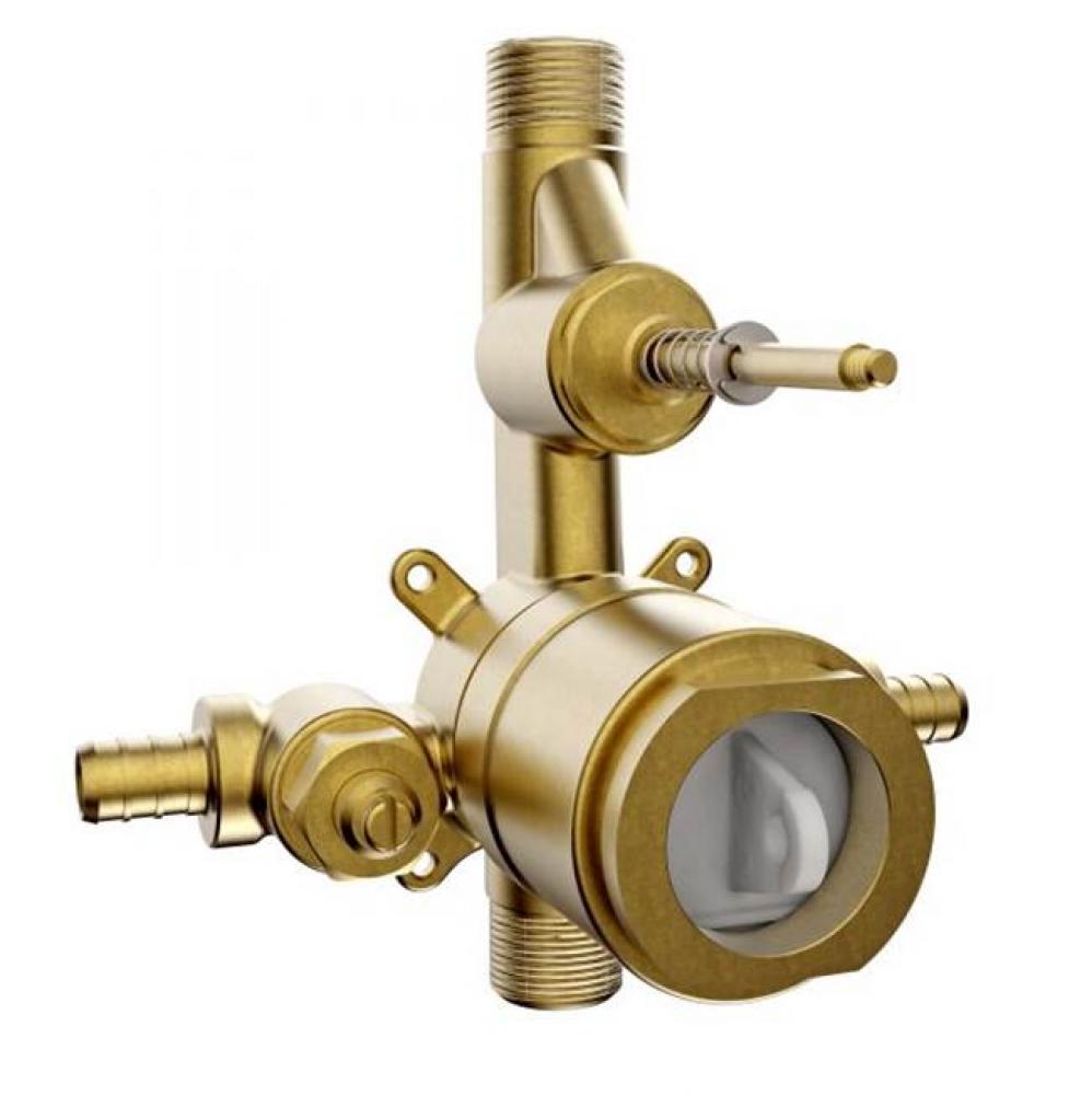 Pressure Balance Diverter, Valve W/Pex Inlets 1/2'' Npt Out