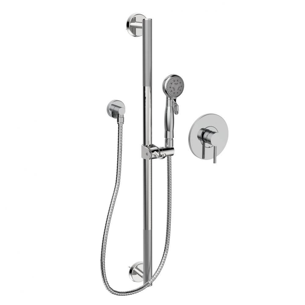 Sou P/B Shower Faucet Cp W/ Ada Sliding Bar