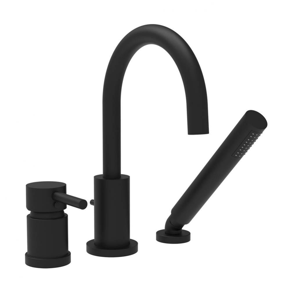 3-Pcs Roman Tub Trim H2Flo Sou, 1 Handle W/ H.S. Mb