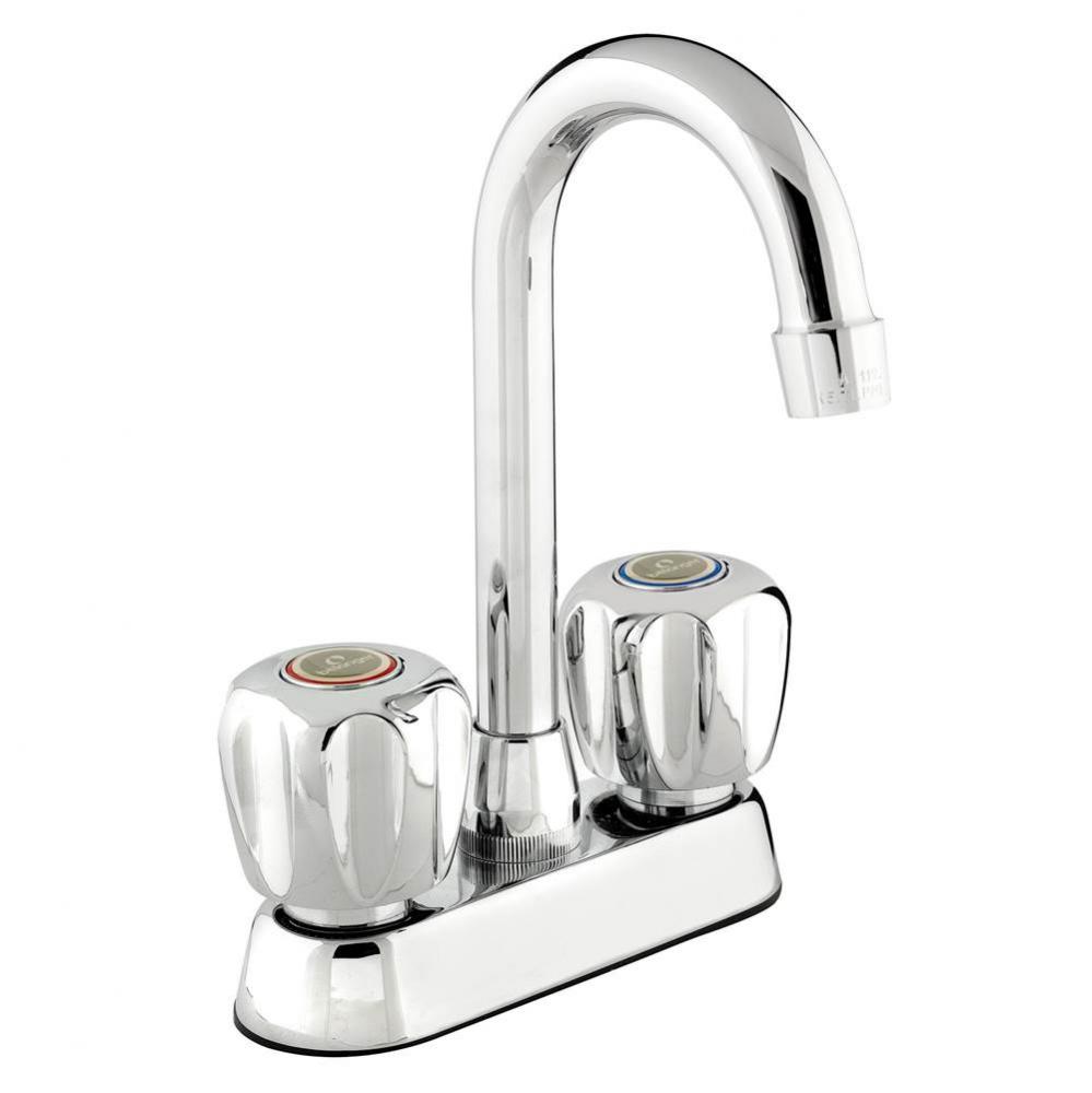 4'' Bar Faucet Cp W/K2 Chrome Round Handle Plastic