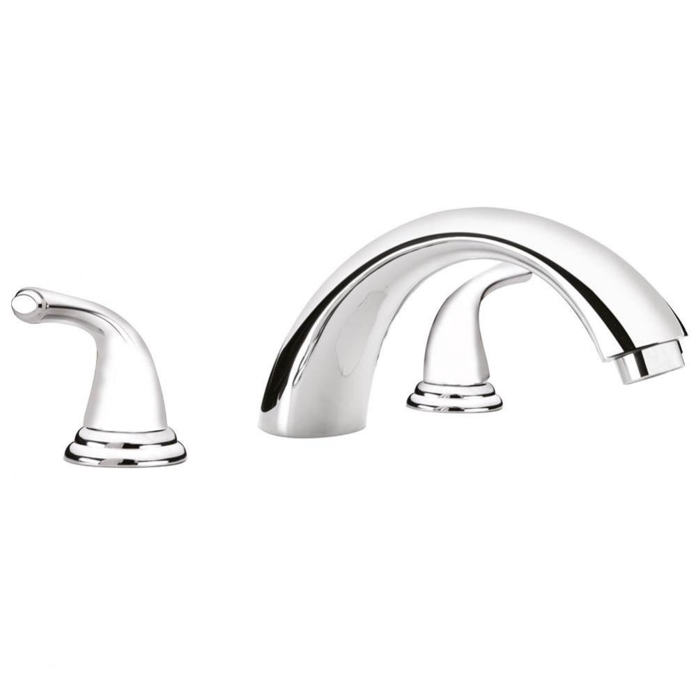 Roman Bathtub Faucet Trim Cp Chrome Lever Handle