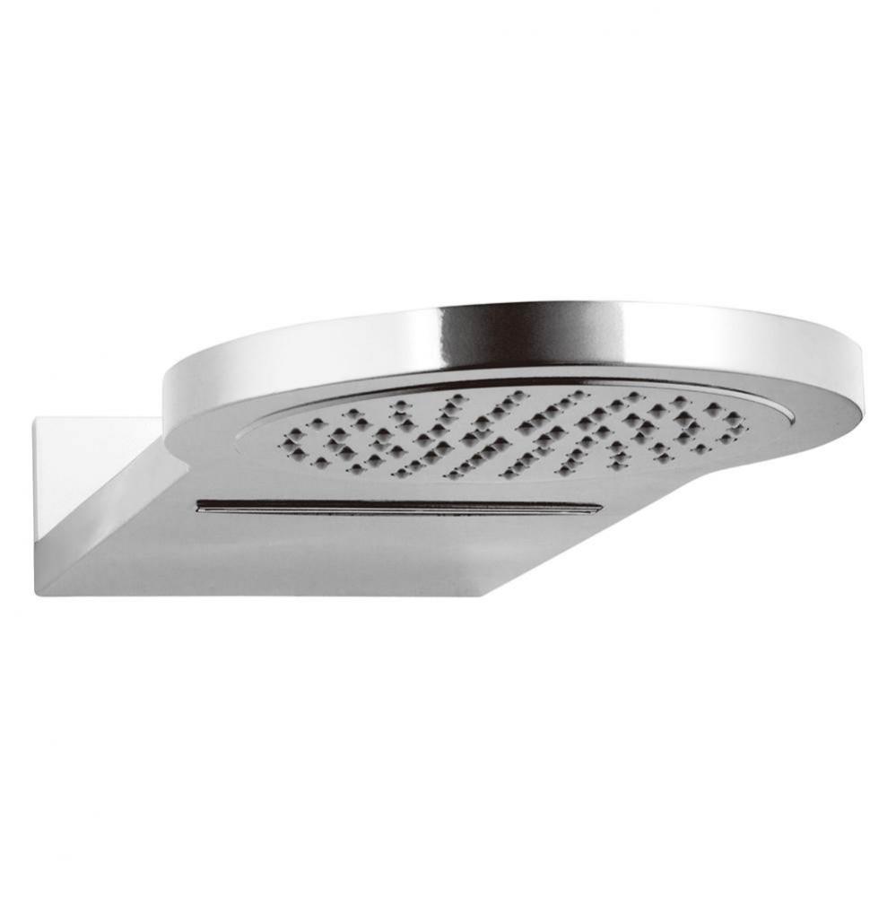 2-Function Round Showerhead, Rain & Waterfall, Cp