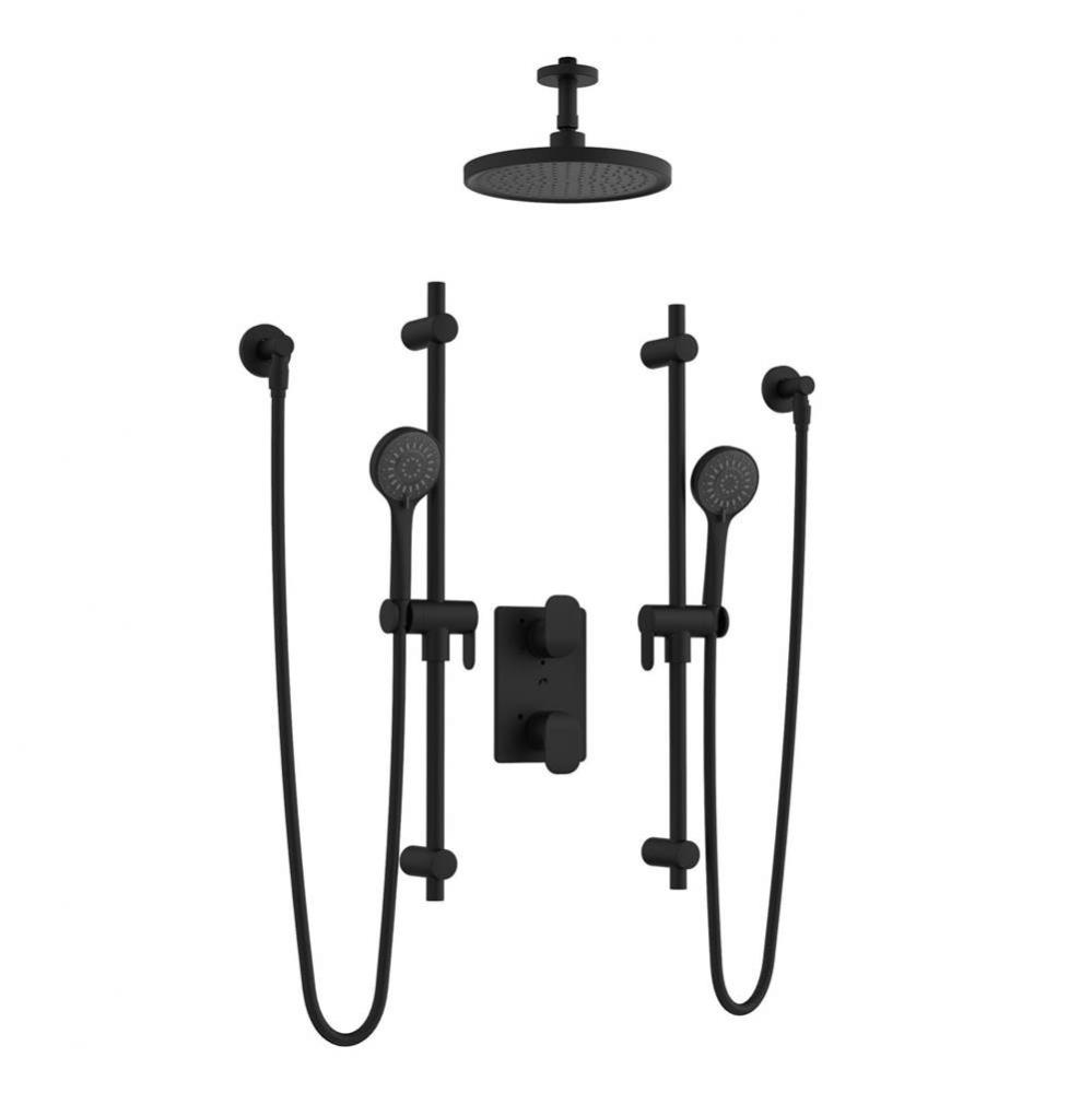 Kara Thermo Valve Kit Mb Shwhead, 2 X Sliderail + Hs