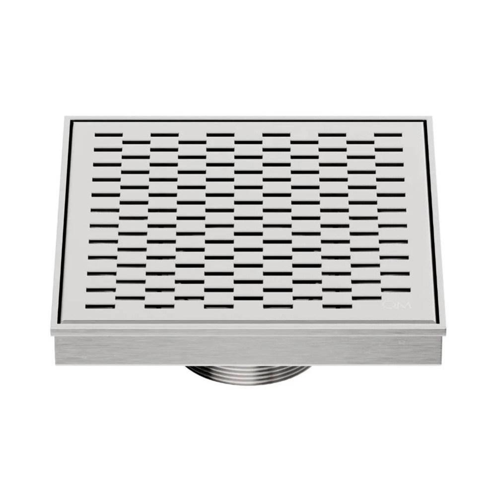 Delmar Series. Delta Line. 5 3/4'' Square Drain. Satin fin.