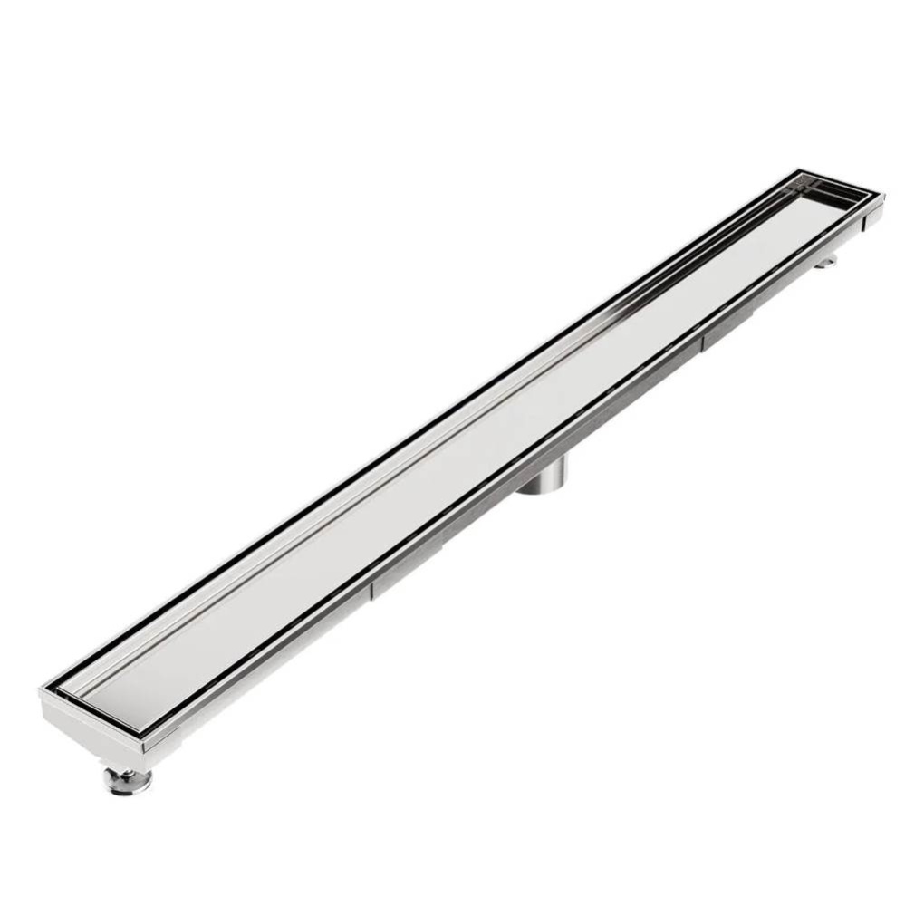 Delmar Series. 36'' Adjustable Kit (2'' outlet): Mist (Tile-in) Line. Polished