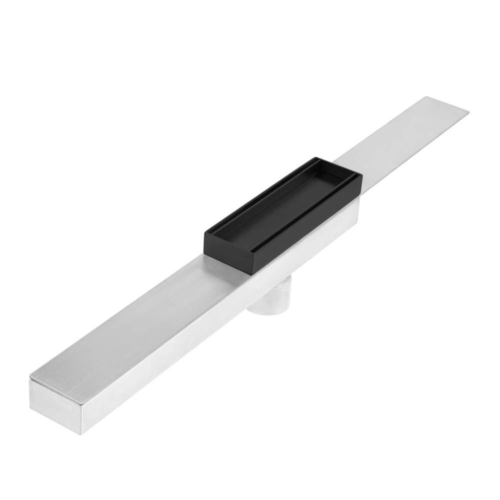 Delmar Series. Supreme Tile In + Drain Black