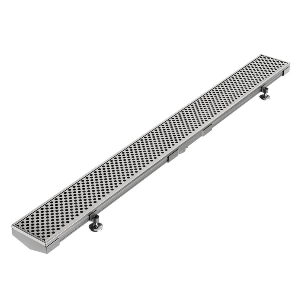 Lagos Series. 72'' Adjustable Kit (2'' outlet): Perforated Line. Satin