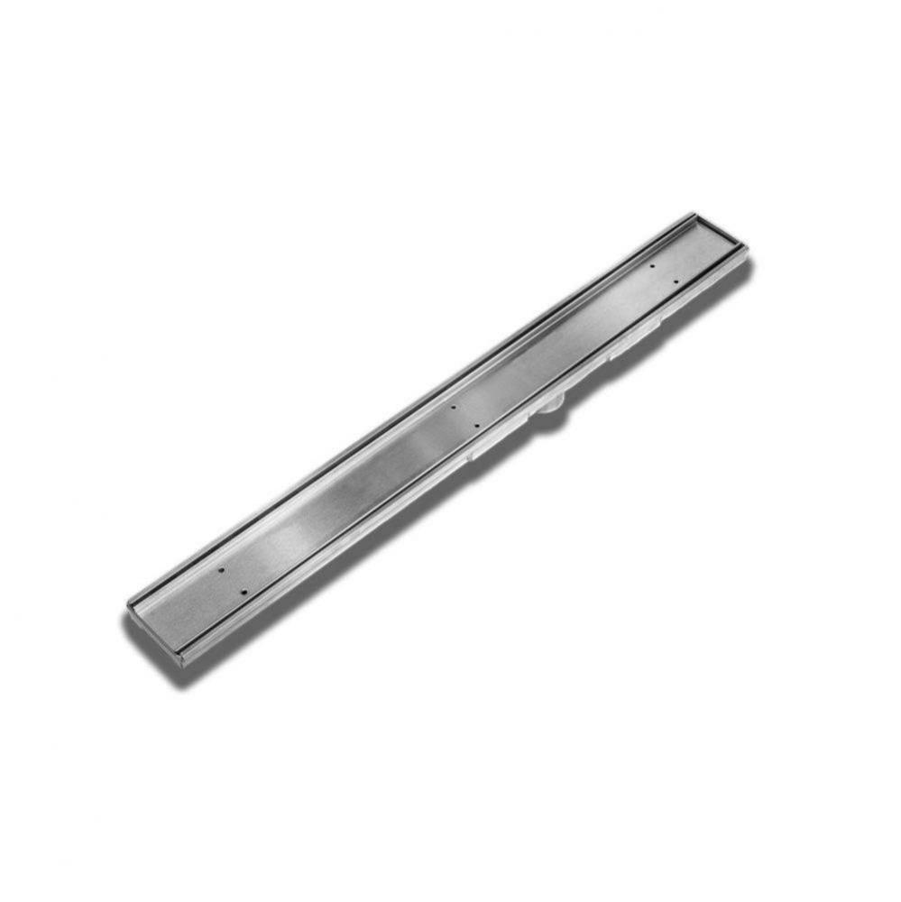 Delmar Series. 36'' Adjustable Kit (3'' High Flow outlet):  Mist (Tile-in) Lin