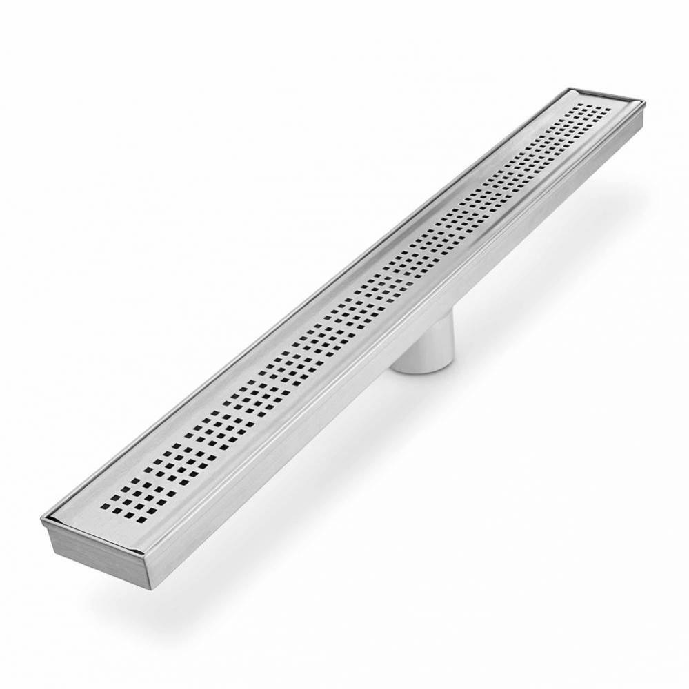 Bay Series. Ria Linear Drain 24''. Satin fin.