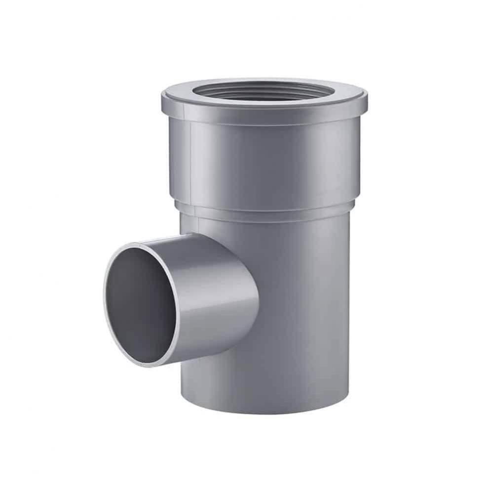 ABS Side Outlet drain flange 2'' throat, 2'' outlet No Hub