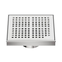 QM Drain 33.200.06 PS - Delmar Series. Kai Line. 5 3/4'' Square Drain. Polished Finish