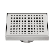 QM Drain 33.200.06 ST - Delmar Series. Kai Line. 5 3/4'' Square Drain. Satin fin.
