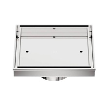 QM Drain 33.500.06 ST - Delmar Series. Mist Line. 5 3/4'' Square Drain. Satin fin.