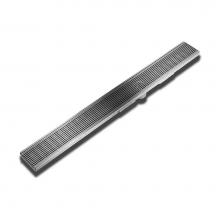 QM Drain 33.610.36 - Delmar Series. 36'' Adjustable Kit:  Wedgewire. Satin Fin.
