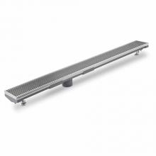 QM Drain 88.610.60 - Lagos Series. 60'' Adjustable Kit:  Wedgewire. Satin Fin.