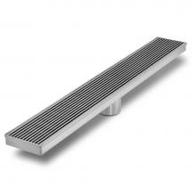 QM Drain 33.700.06 P - Delmar Series. Standard length linear drain. Wedgewire line 48'' x 3 3/8''.  P