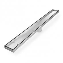 QM Drain 33.500.07 - Delmar Series. Standard length linear drain. Mist (Tile-in) Line linear drain 58'' x 3 3